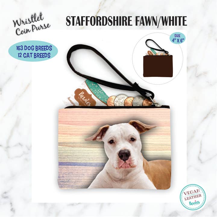 Porte-monnaie Staffordshire Fawn - Wh • Présentoir au sol en option pour la vente par pawies