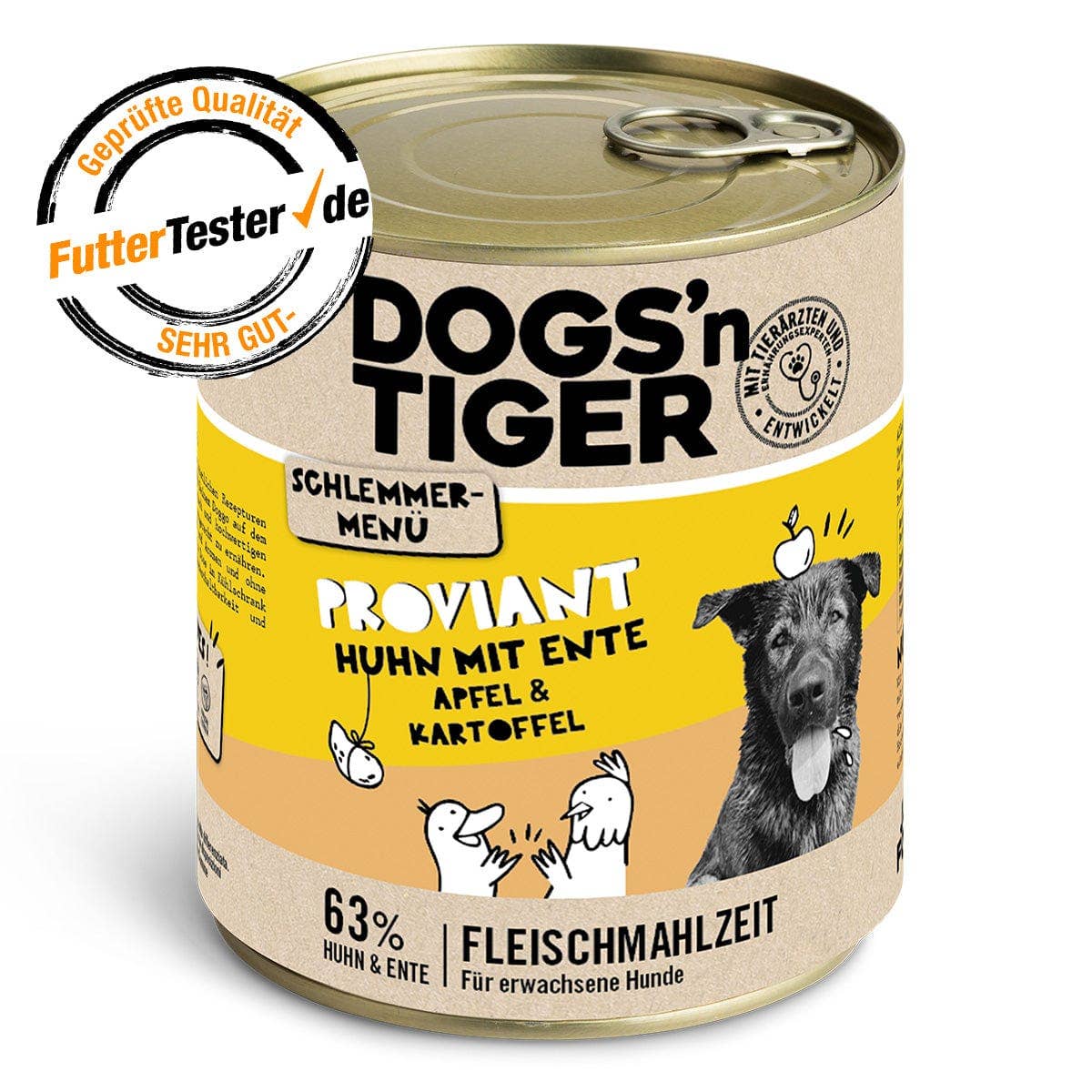 Dogs’n Tiger - Wholesale Pet Food - Dog - Dogs'n Tiger Adult Dog Food Food Chicken, Duck & Apple1