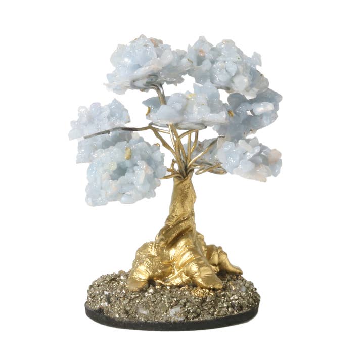 Angelit ædelstenstræ - 5,7 cm for engroshandel hos Stonebridge Imports
