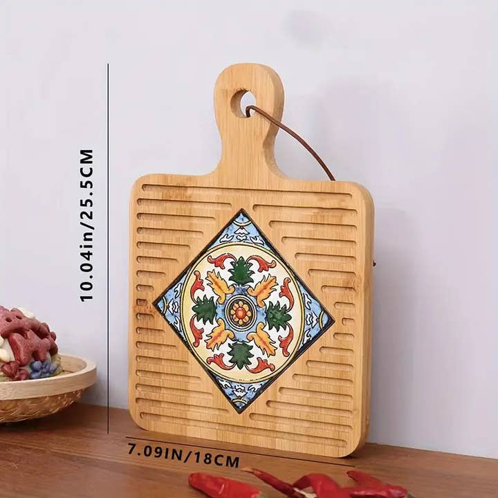 Huis Van Merken - Wholesale Trivet - Vintage Wooden Trivet Mat - Heat Resistant, Hand Washable3