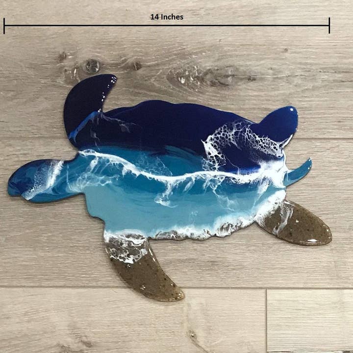 WLB Designs - Wholesale Wall Accent - Sea Turtle Beach Resin Wall Art