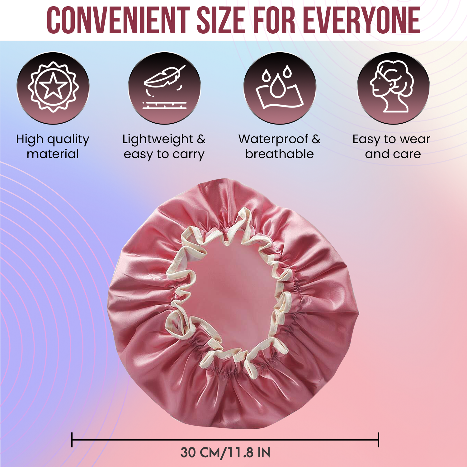 My Wholesale Warehouse - Wholesale Showercap - Glamza Luxury Shower Caps2