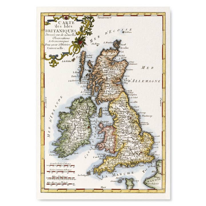 ISLAS BRITÁNICAS (C.1760): Impresión artística para venta al por mayor de Ezen Trade