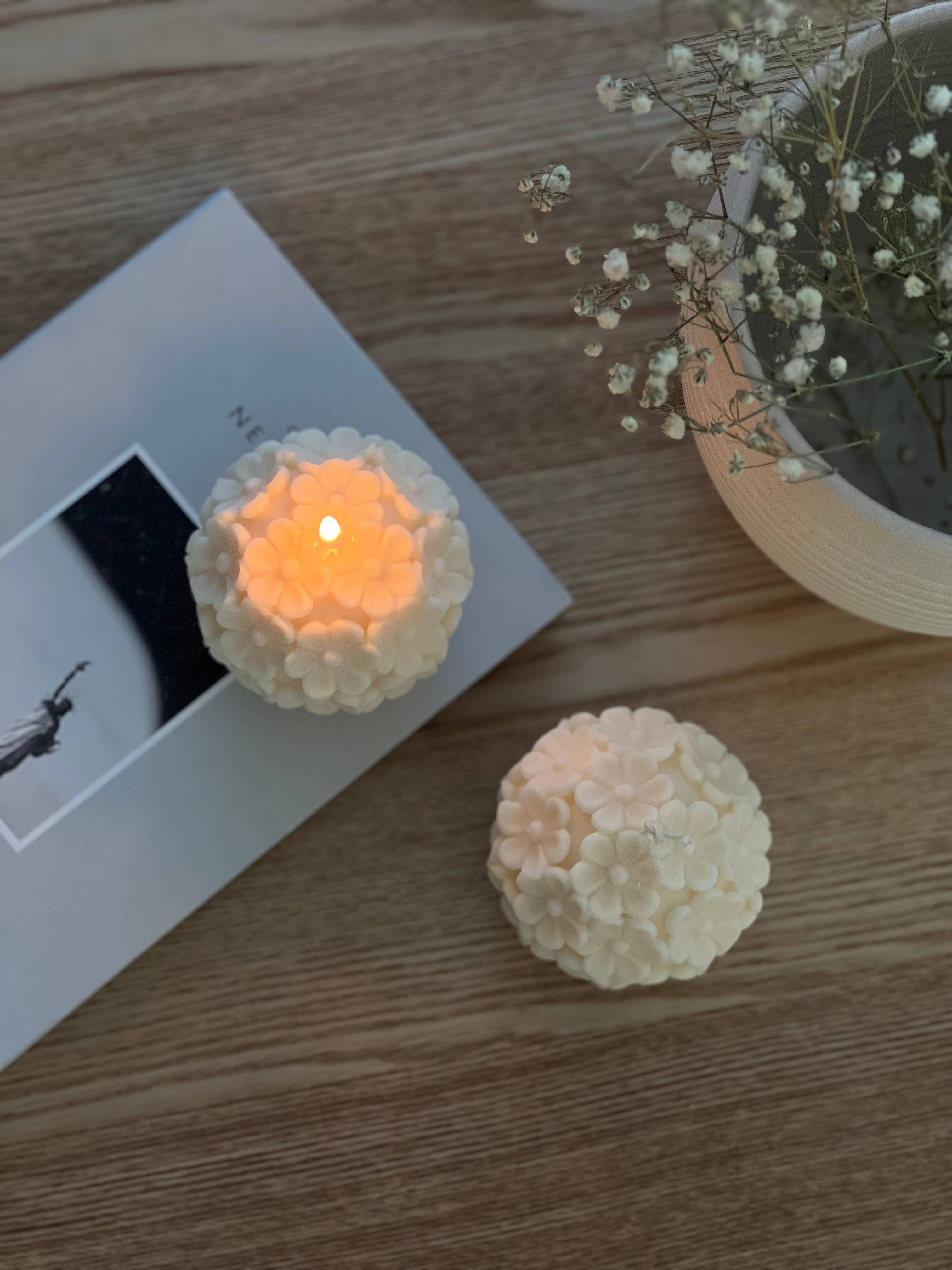 Project Helios - Wholesale Novelty Candle - Flower ball candle, spring candle, valentines gift1