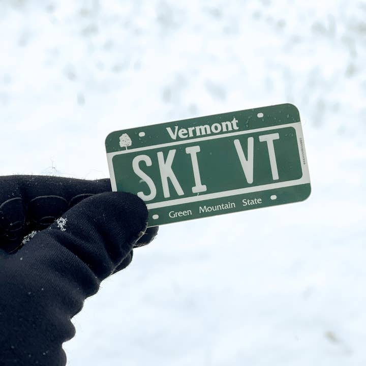 Ski House Games – Großhandel Aufkleber – Ski VT - Vermont Nummernschildaufkleber2