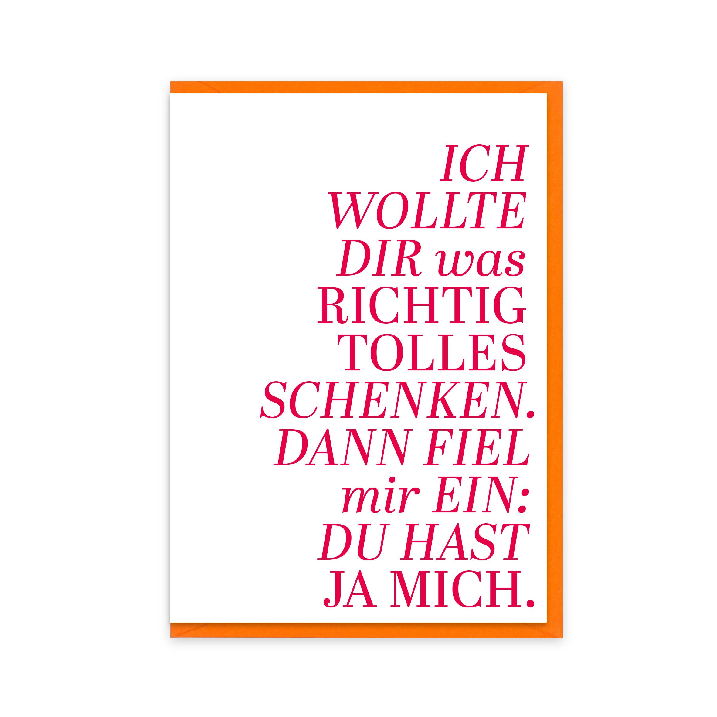 17;30 - Vente Carte de vœux classique - Carte pliante "Le meilleur cadeau : Moi !" – Humour de Noël (DIN A6, FSC)0