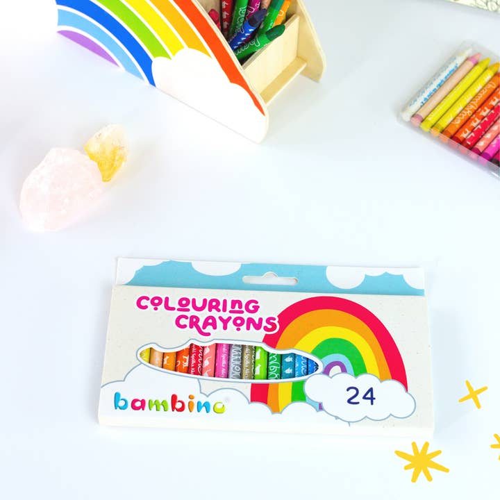 Bambino Crayons - Wholesale Crayons - Kids & Baby - Bambino Crayons - Pack of 24 Gold and Silver