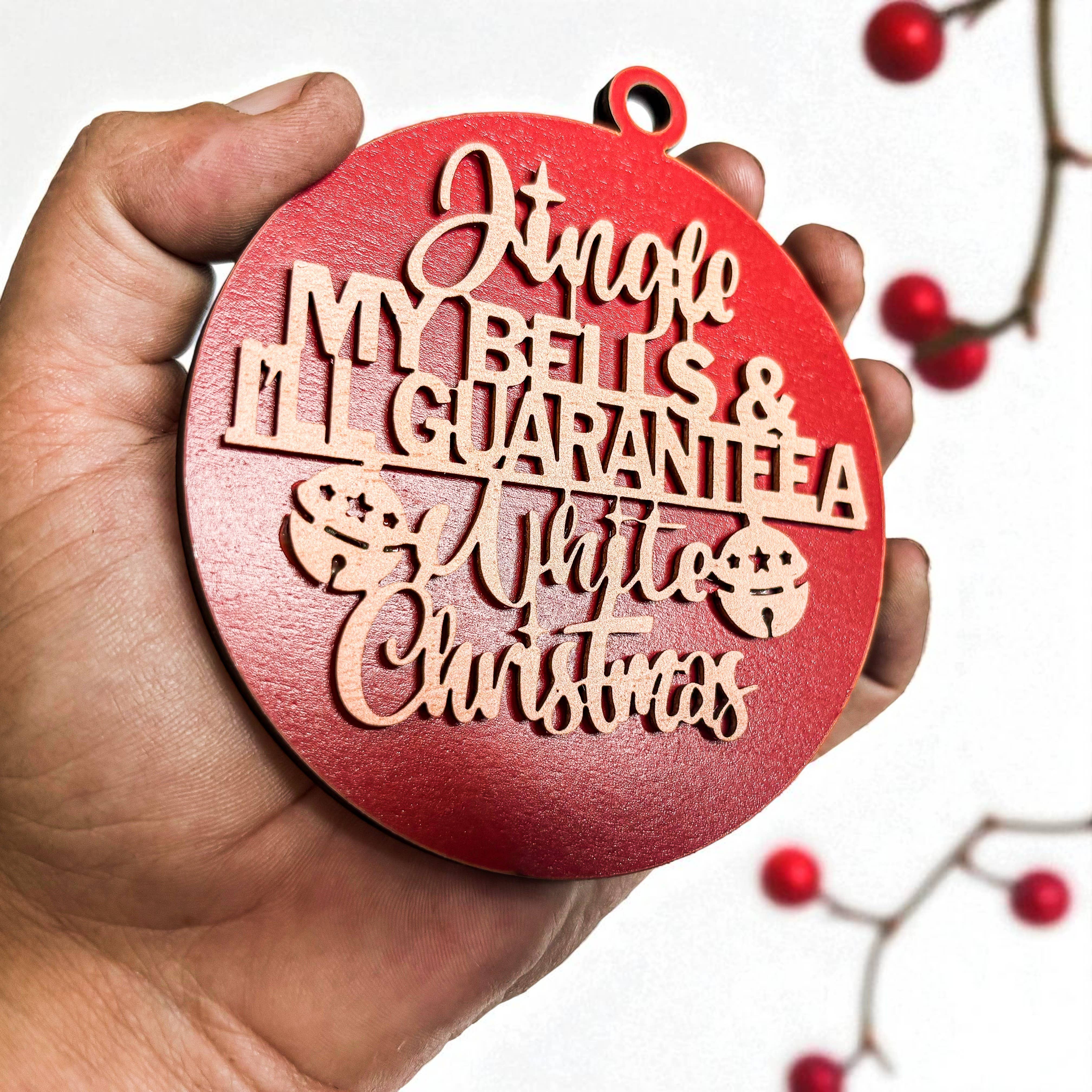 Gia Roma - Wholesale Ornament - Hanging Christmas Decor + Handmade Wooden Ornament Funny152