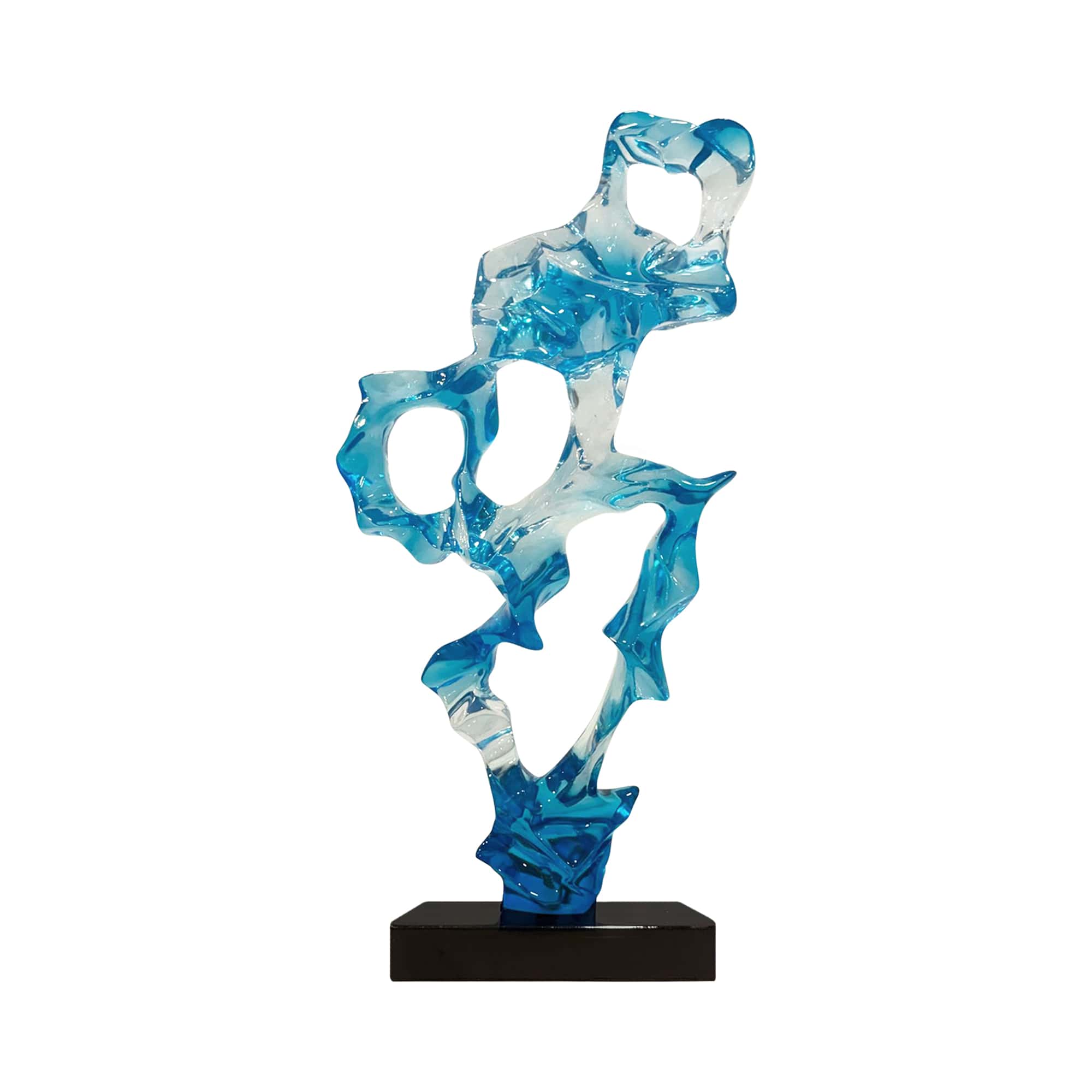 Finesse Decor - Wholesale Sculpture - Clear Blue Resin Sculpture1