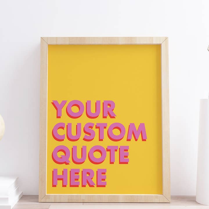 Il tuo preventivo personalizzato qui Stampa personalizzata gialla per la vendita all'ingrosso da parte di Design By Emma