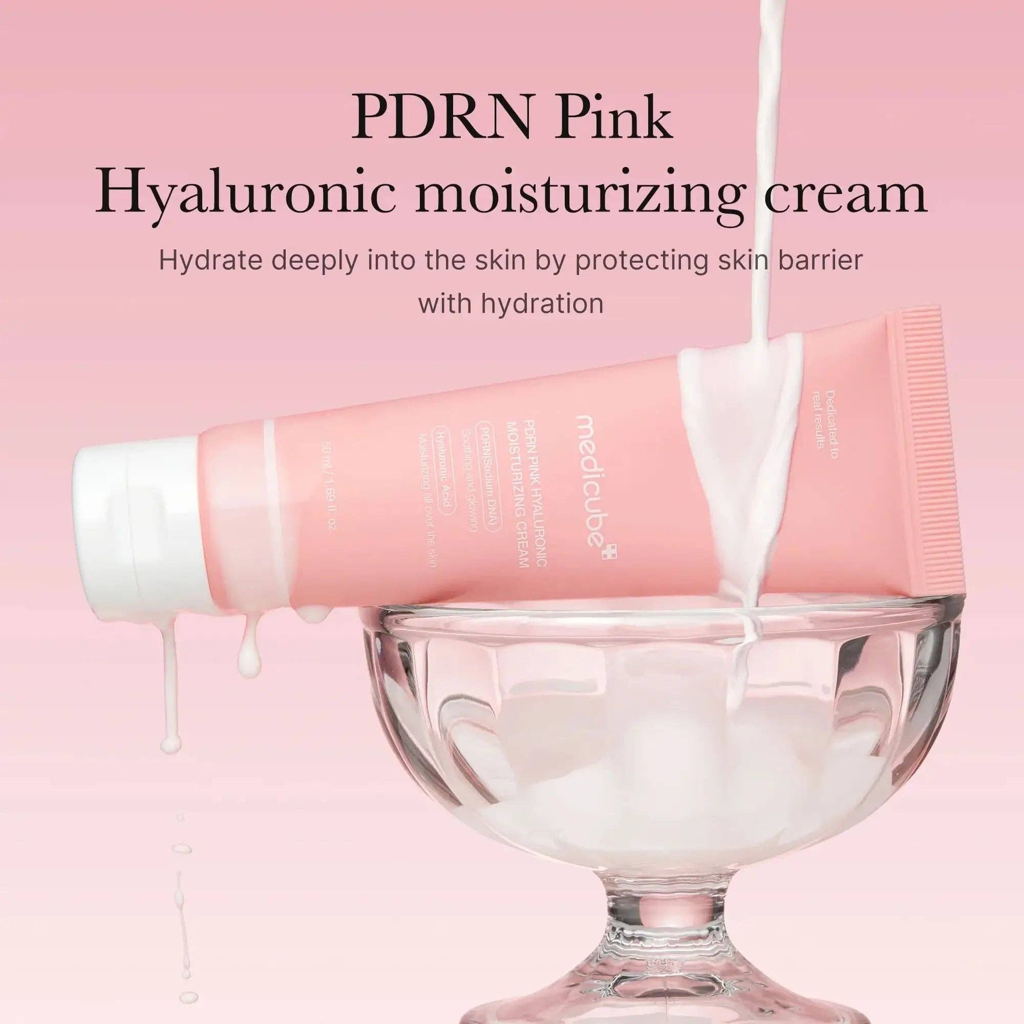 SKEEN - Wholesale Facial Moisturizer - MEDICUBE PDRN Pink Hyaluronic Moisturizing Cream 50ml1