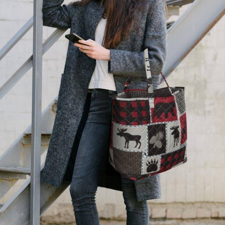 Duke Imports - Vente Tote bag – femme - Sac cabas matelassé "Lodge Life"7