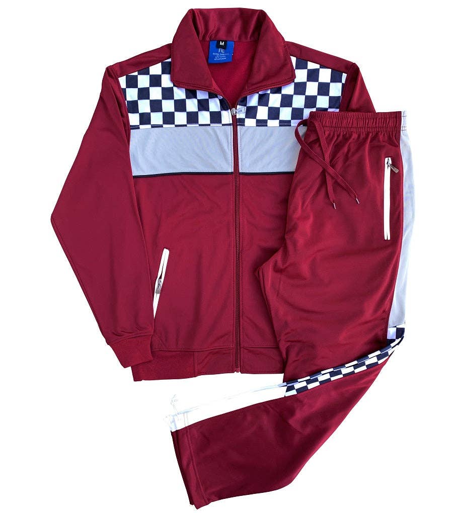 Royal Threads - Wholesale Tracksuit - Men's - Men's Checker Boxed Tracksuit: Jacket & Jogging Pants Set2