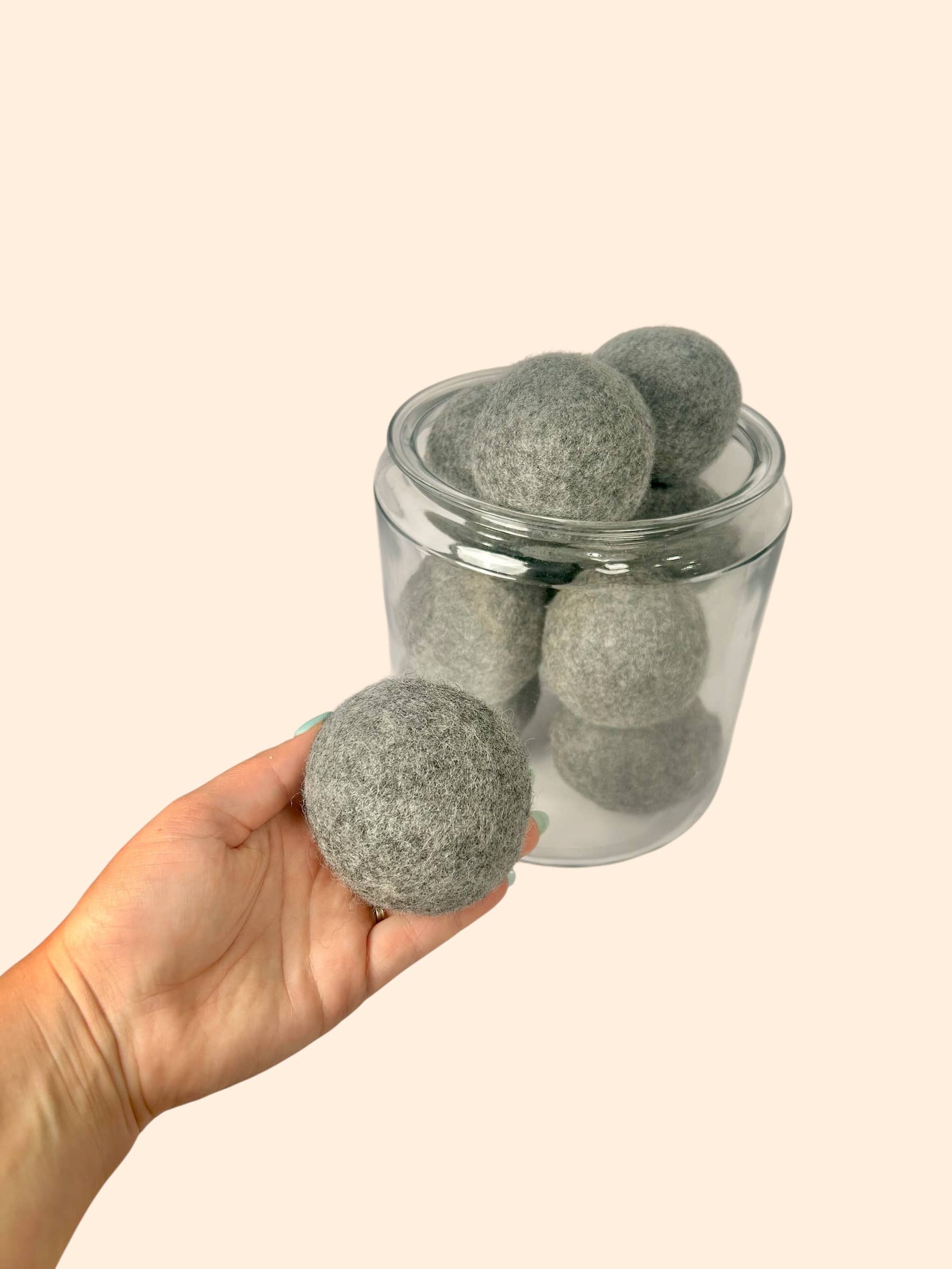 Bamboo Switch - Wholesale Dryer Balls - Bulk New Zealand Wool Dryer Balls | Grey | Holiday Gift5