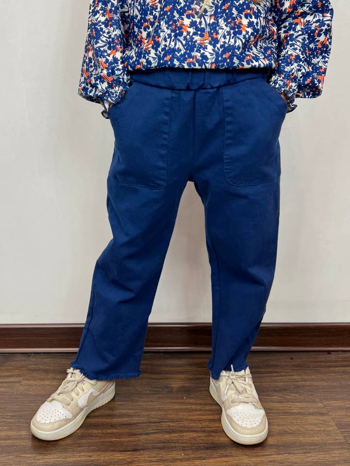 MINI MIGNON PARIS - Wholesale Pants - Kids - Cotton pants with elastic waistband and pockets for girls