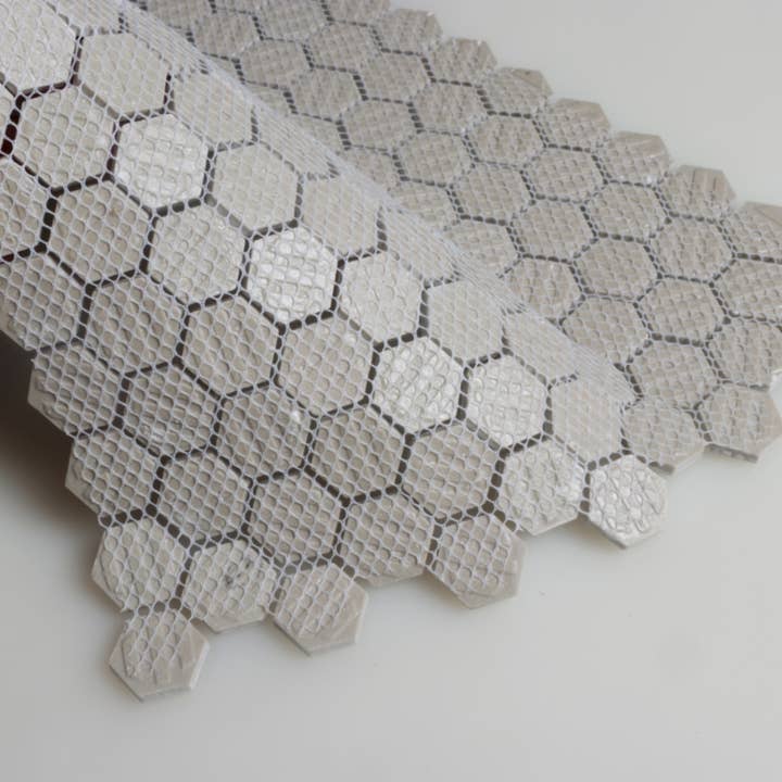 WS Tiles - Wholesale Wall Tile - Retro 1" Hexagon Porcelain Tile, Matte Finished Floor & Wall Tile - 9.19 Square Feet Per Carton - White8