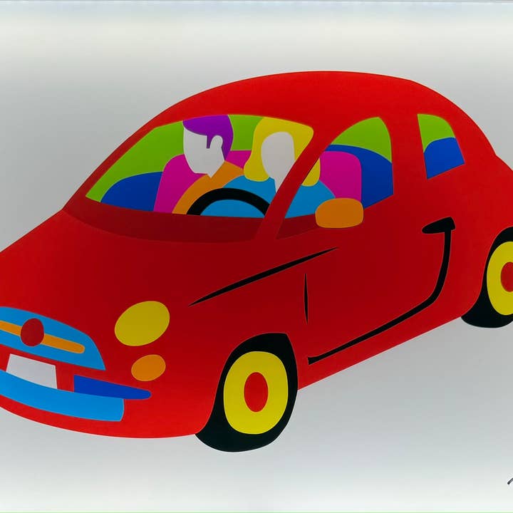 Mijn stadsauto (PVC) | Marco Lodola voor wholesale door Arte Focus