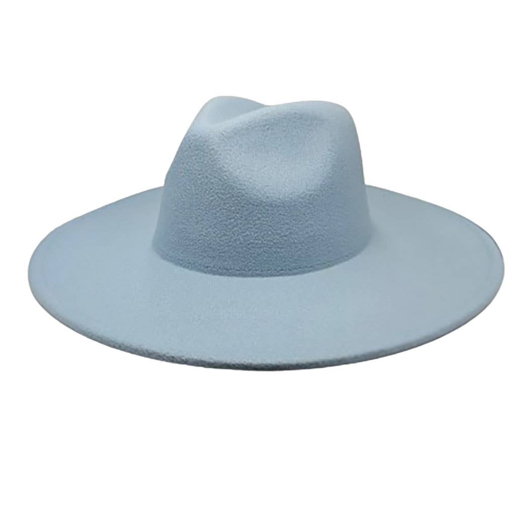 AdornWise - Wholesale Fedora - Women's - Vegan Felt Wide Brim Rancher  Hat0