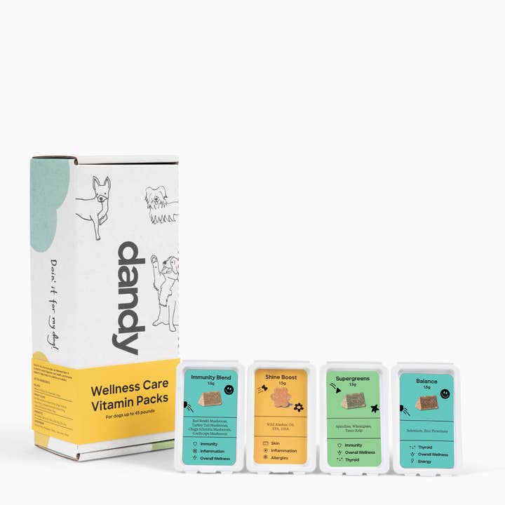 Pack de soins de bien-être formulés par un vétérinaire, petit pour la vente par Dandy