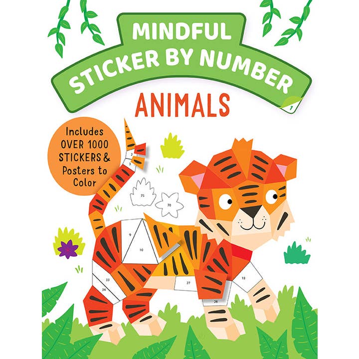 Insight Editions - Wholesale Sticker - Kids & Baby - Mindful Sticker By Number: Animals