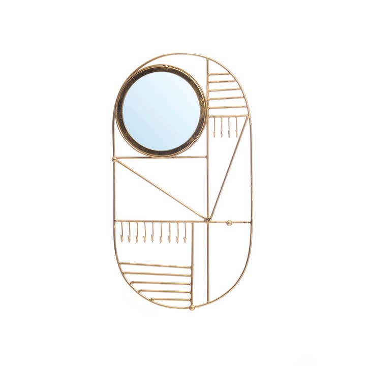 The Do I Look Pretty Wall Hanger - Brass for wholesale by Bazar Bizar Living