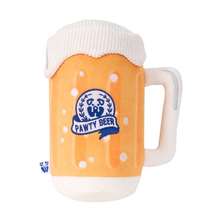 PAWTY Beer Plush Dog Toy for wholesale by PAWTY Dog Toys