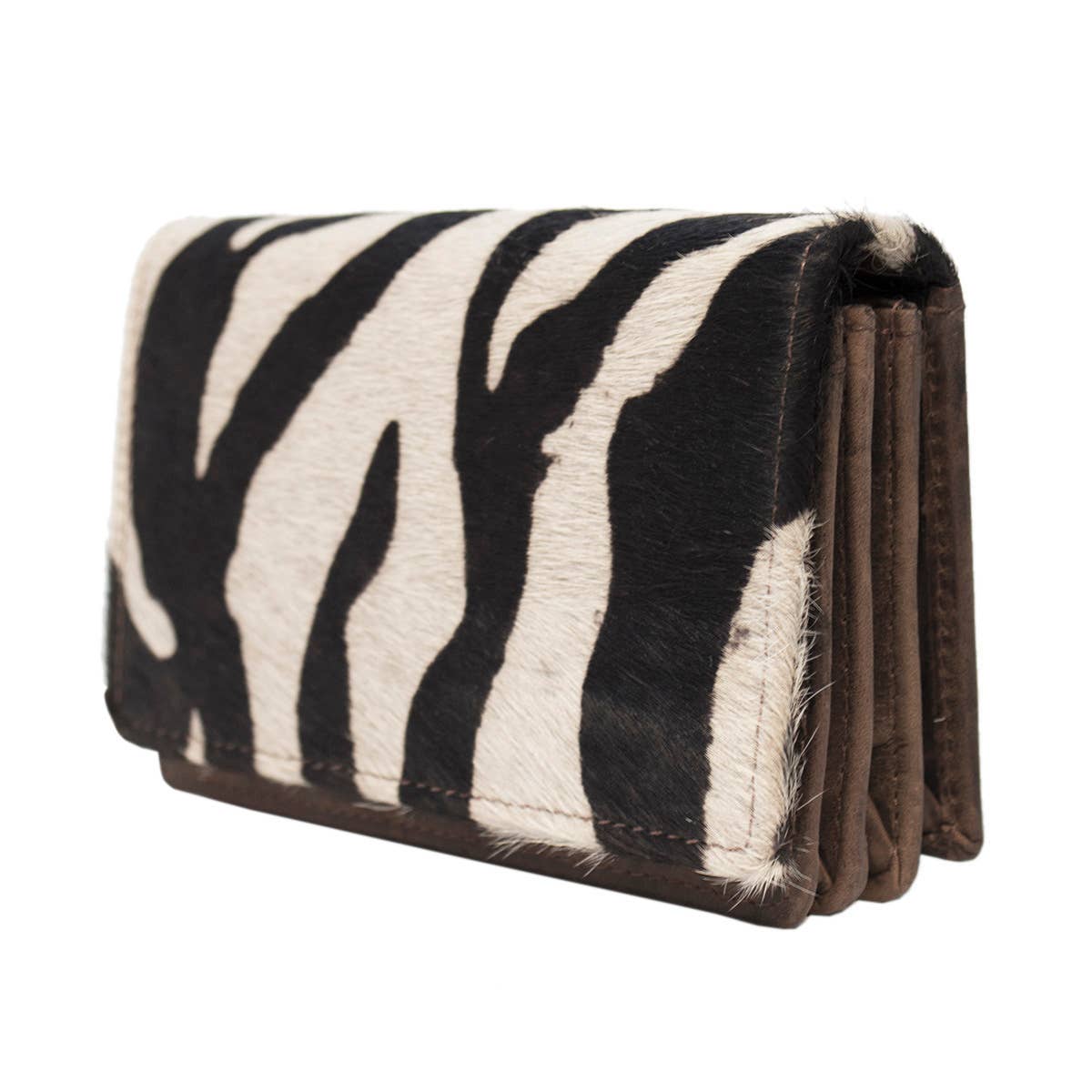 Arrigo - Wholesale Wallet - Women's - Dark Brown Leather Ladies Wallet - Animal Print - Arrigo14
