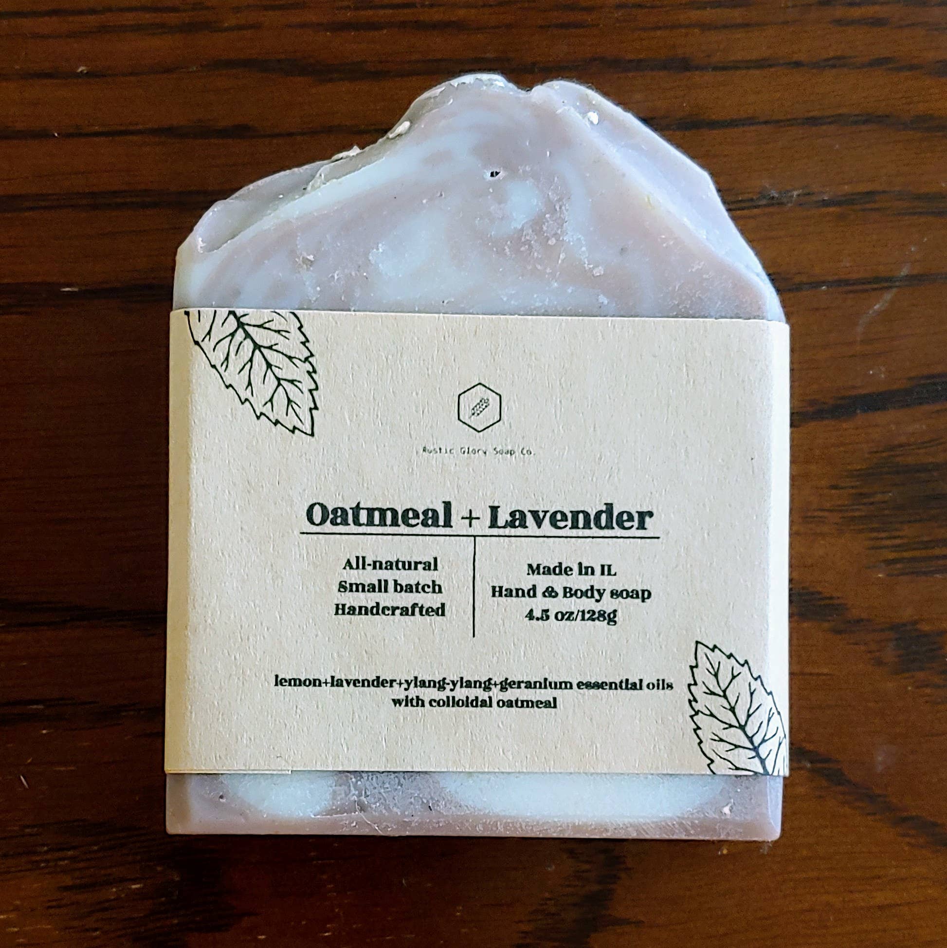 Rustic Glory Soap Company – wholesale Bar Soap – Oatmeal Lavender Soap3