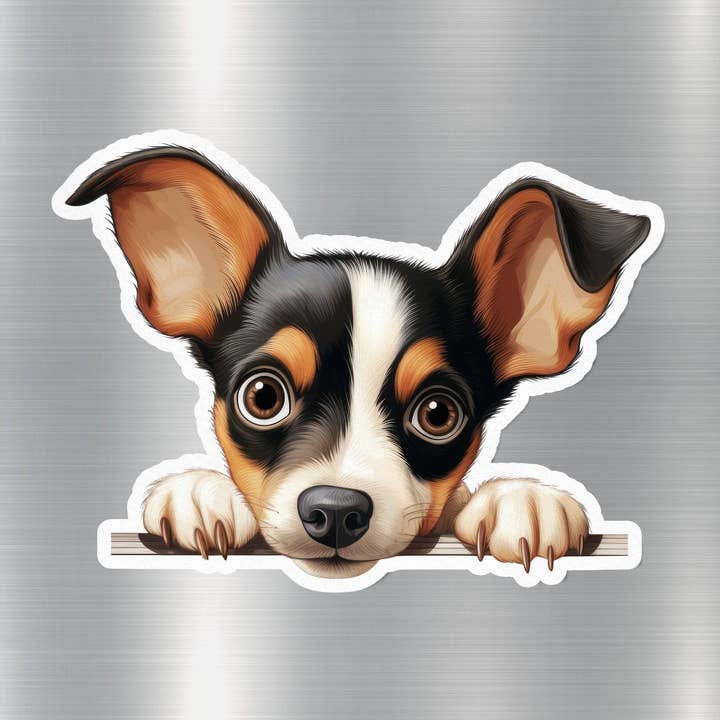 Toy Fox Terrier Dog Sticker for wholesale by GraffMerch.com