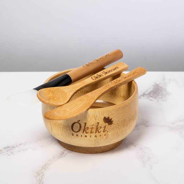Bamboo Face Mask Kit for wholesale by Okiki Skincare