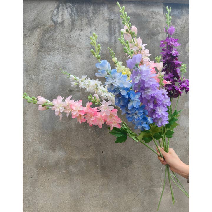 34" Faux Delphinium - Artificial Flower for wholesale by eitairs art gifts