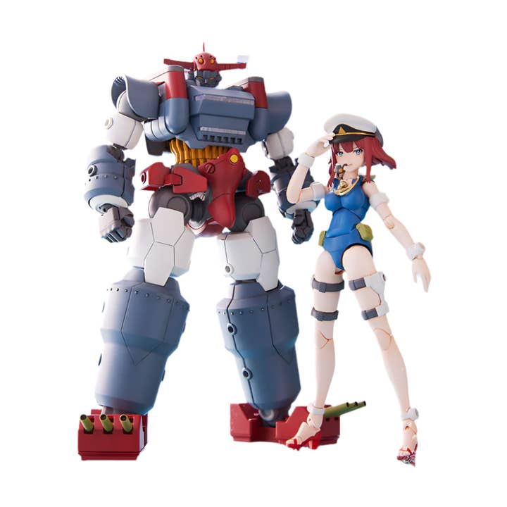 Aoshima: Gattai Robot Musashi - ACKS GR-03 Musashi and Nagisa Jinguji Model Kit Set Scale Model Kit for wholesale by The Shumi Company