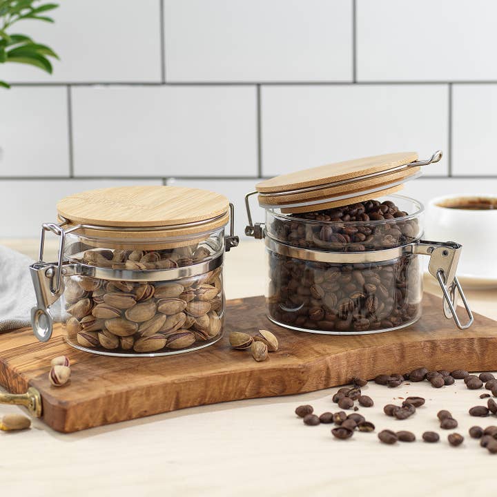 JoyJolt - Wholesale Jar - Glass Food Storage Jars With Airtight Bamboo Lids3