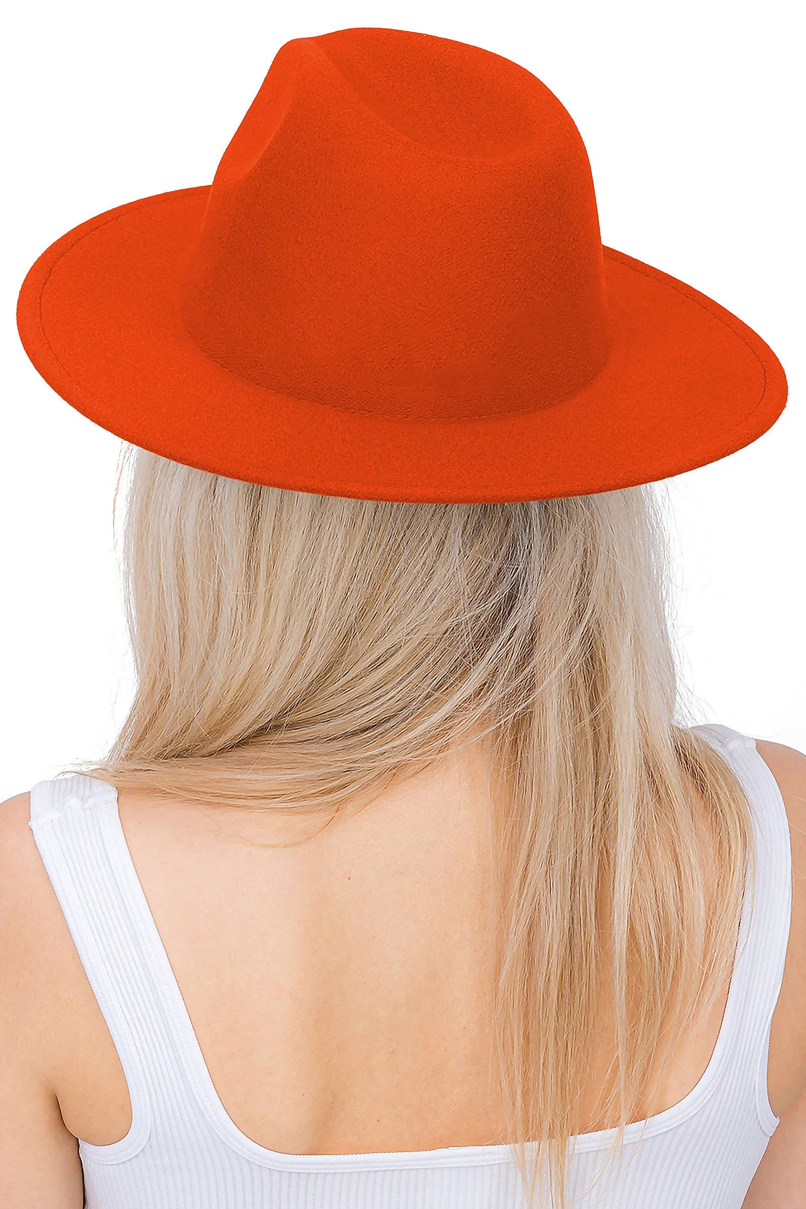 Cap Zone - Wholesale Fedora – Women’s - Solid Plain Standard Brim Felt Rancher Hat14