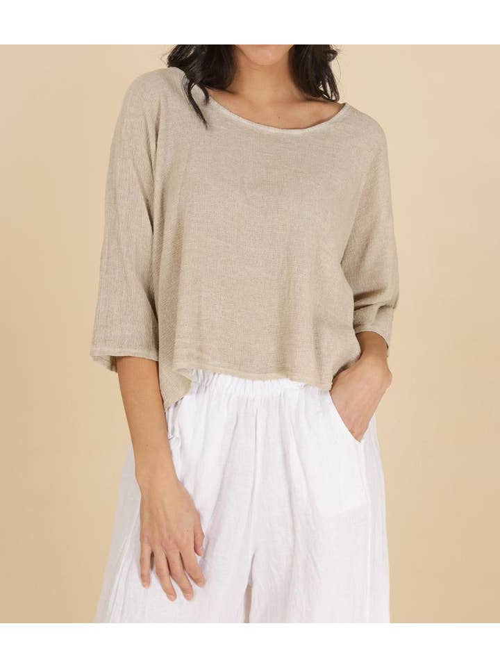 la maison des fibres naturelles - Wholesale T-shirt – women's - TOP 3791 90% COTTON 10% LINEN36