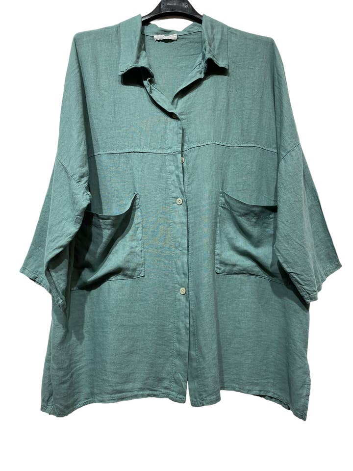 LINEN & COTTON HOUSE – wholesale Tröja med knappar – Dam – VISKOS LINNESKJORTA 45912 VÅRSOMMARKLÄDER10