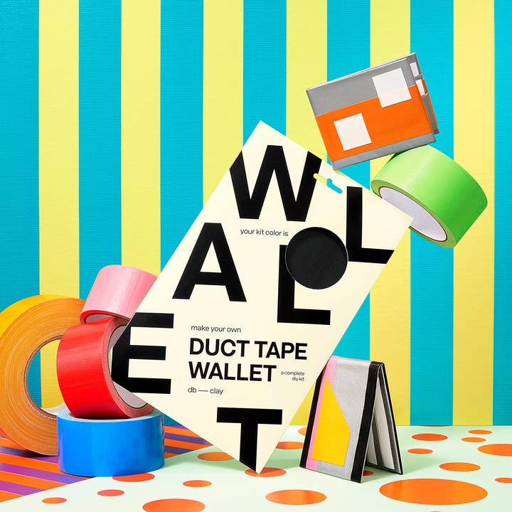db clay - Wholesale DIY Craft Kit - DUCT TAPE WALLET KIT (BLACK)3