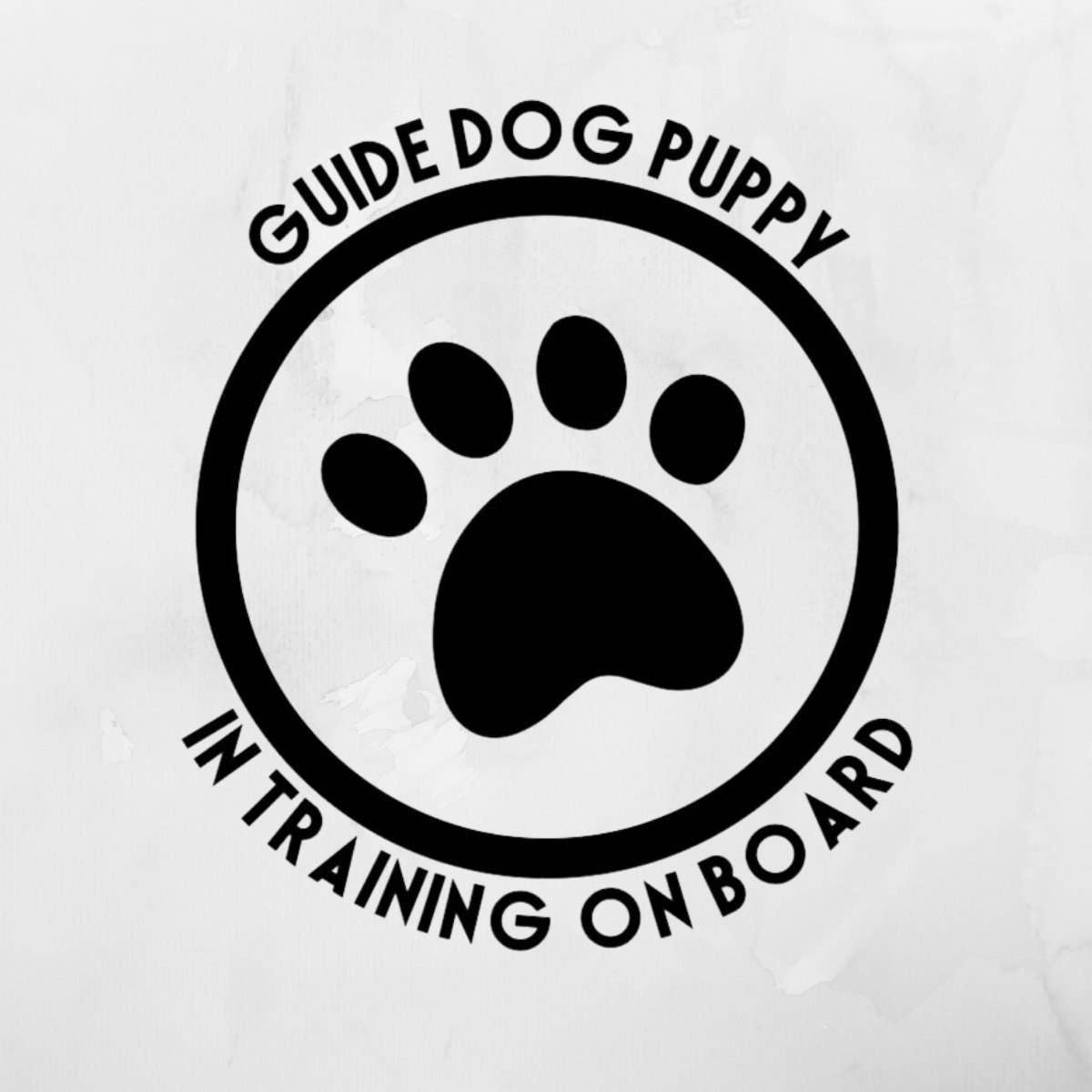 Cre8tionsByCaitlynn – Engroshandel Klistermærke – Guide Hundehvalp i træning om bord på køretøjsmærkat, guide hund hvalp bilmærkat, hvalp i træningsmærkat0