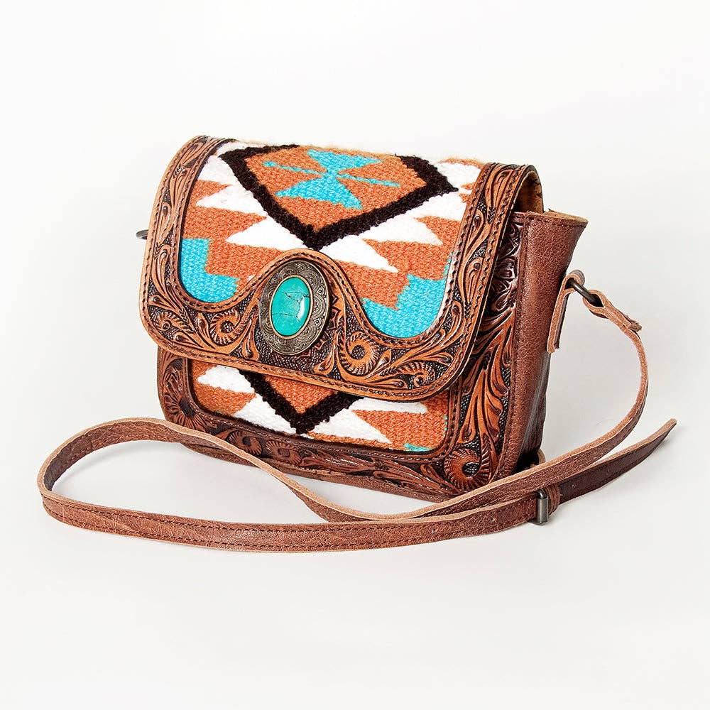 LS Western - Wholesale Crossbody Bag - Women's - LC-ADBG824 Crossbody Genuine Western Leather Women Bag2