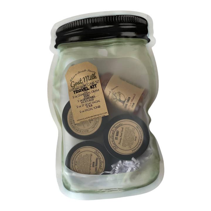 Luxury Facial Kit - Goat Milk - Wash, Tone, & Moisturize for wholesale by Olive Drab Farm