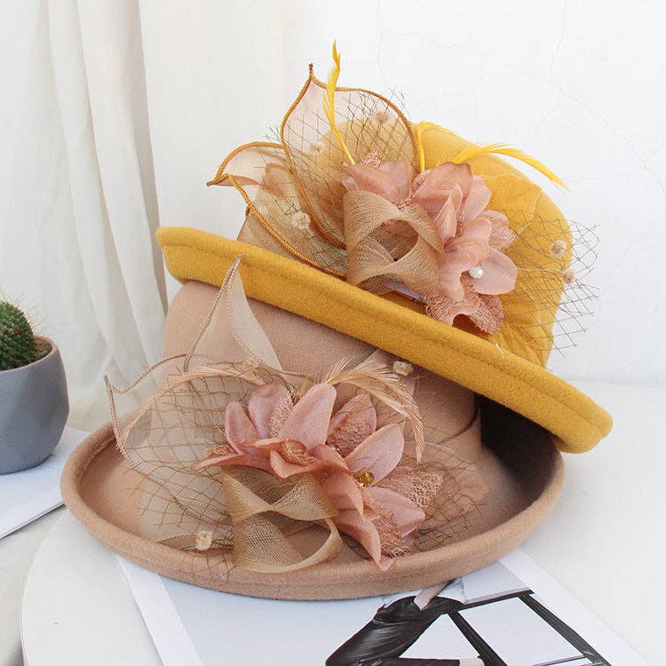 Ole - Wholesale Bolhoed - Dames - Veer Mesh Bolhoed Top Hat C00819