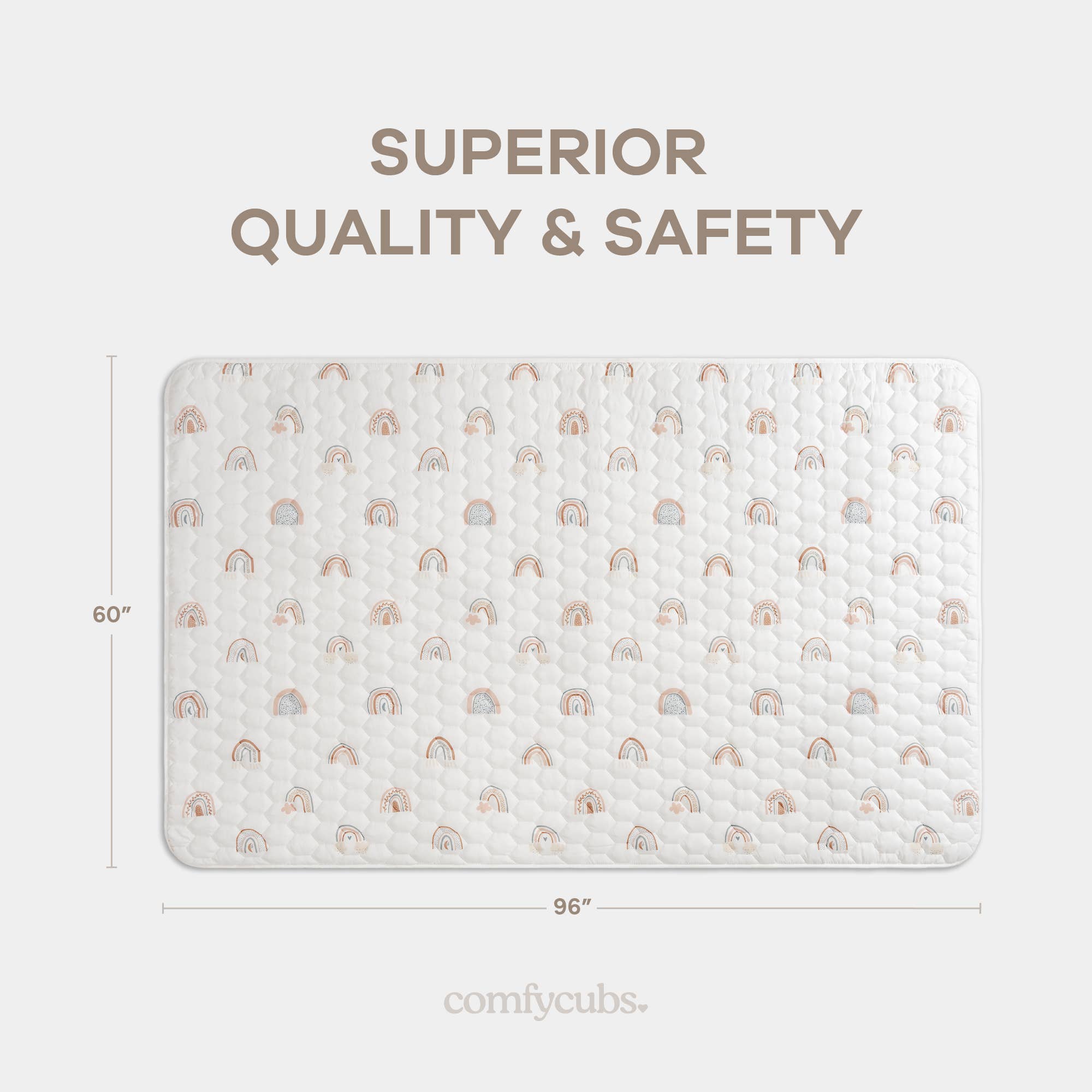 Comfy Cubs - Wholesale Play Mat - Kids & Baby - Premium Play Mat, Quilted Baby Mat for Floor by Comfy Cubs83