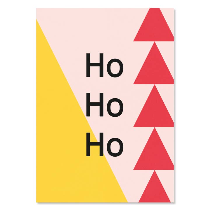 Grußkarte Ho Ho Ho für den Großhandel von Kleine Prints
