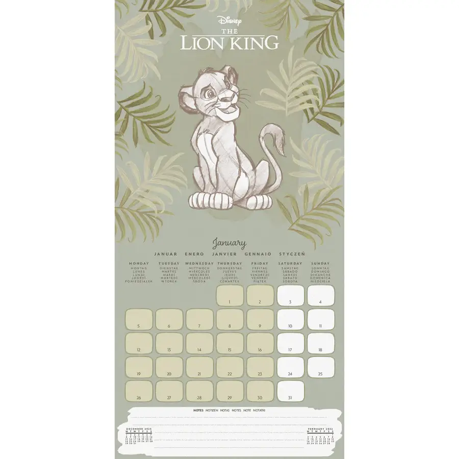 Pyramid International - Wholesale Calendar - Disney Classics Official 2026 Square Calendar2