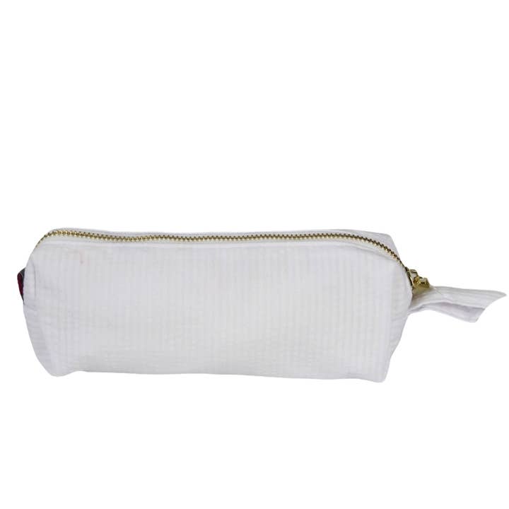 Mint - Wholesale Pouch - Women's - White Seersucker Mini Baguette | Mint