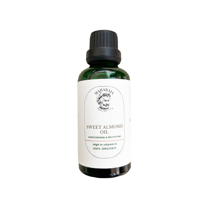 Organic Cold-Pressed Sweet Almond Oil for wholesale by Maharaja Organic Body Care