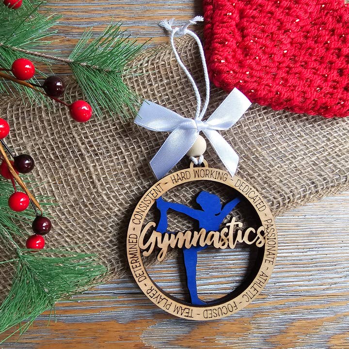 LB Personalized Design - Wholesale Ornament - Gymnastics Ornament