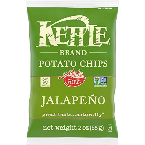 Shop The King - Wholesale Chips - Kettle Brand Potato Chips, Jalapeno, 2 Oz (Pack of 6)