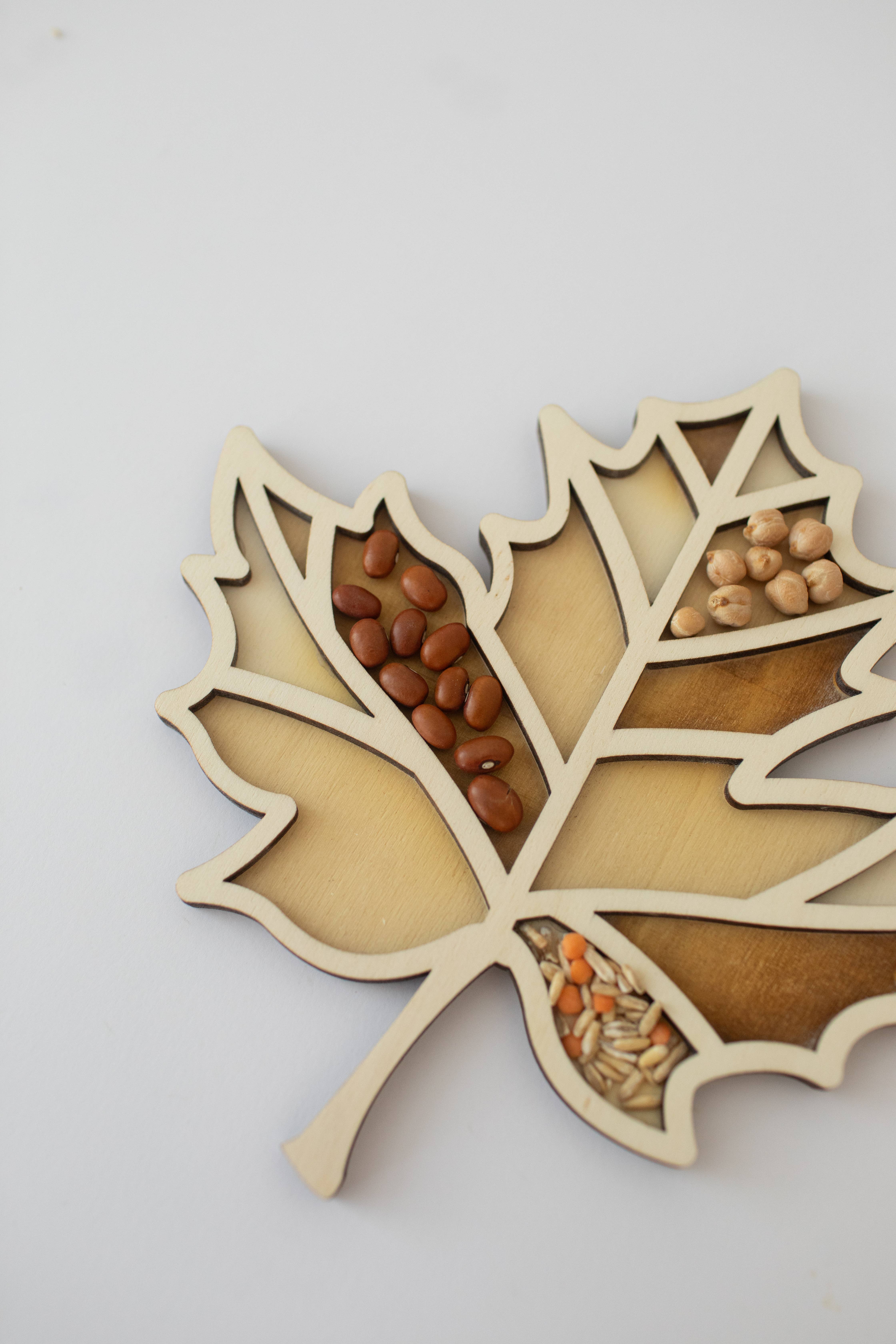 Studio de Rijk - Wholesale Wood Toy - Kids - Play tray - Autumn leaf2
