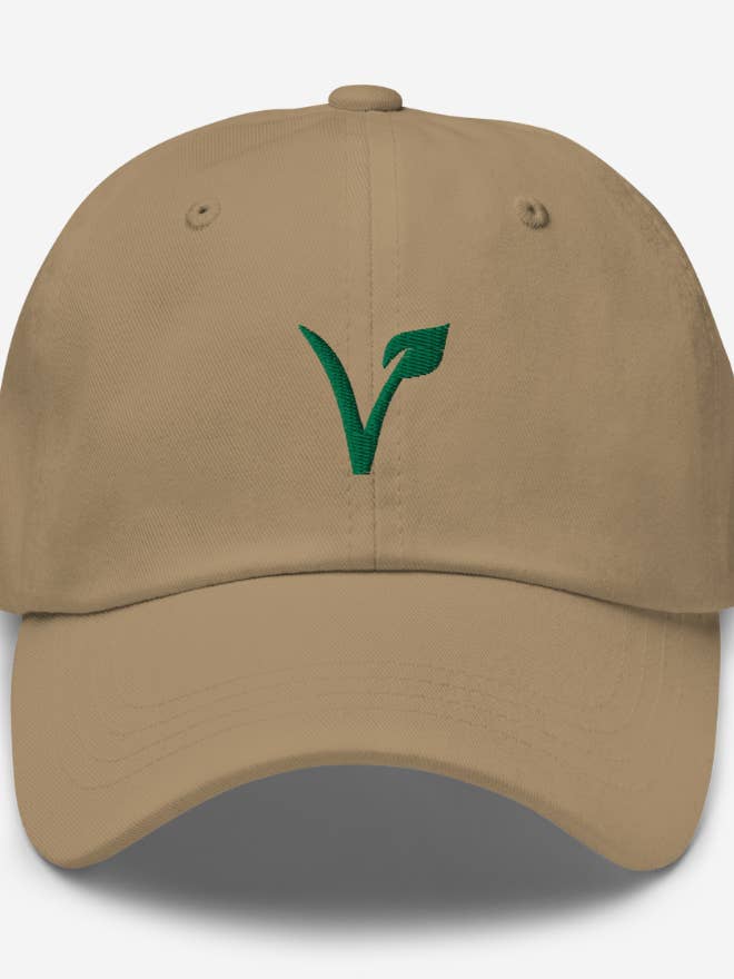V Leaf Dad hat - Broderi for engroshandel hos Plant Babes